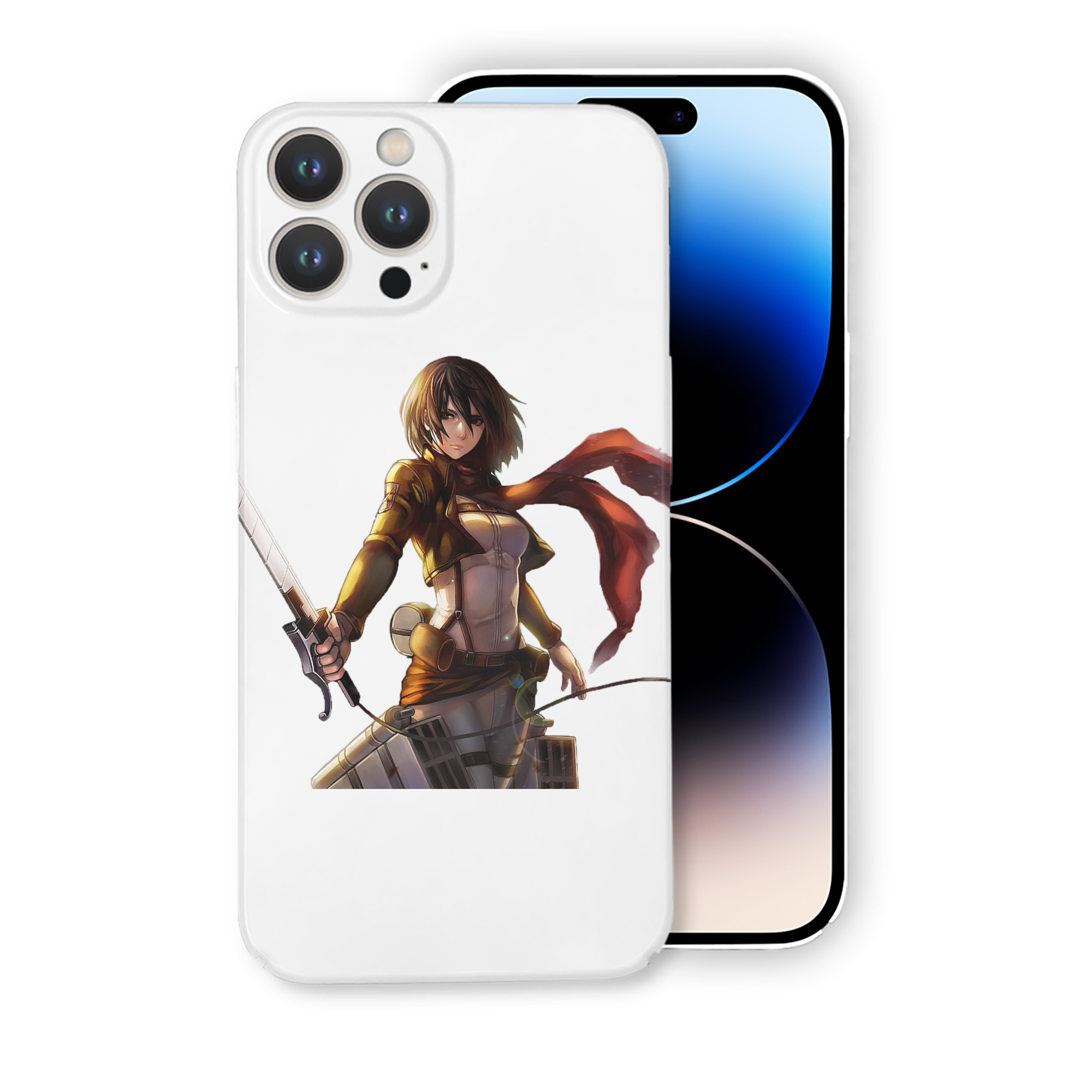 （画像用） 進撃の巨人 ミカサ·アッカーマン Attack on Titan Mikasa Ackerman 【iPhone 14シリーズ対応】ハードケース